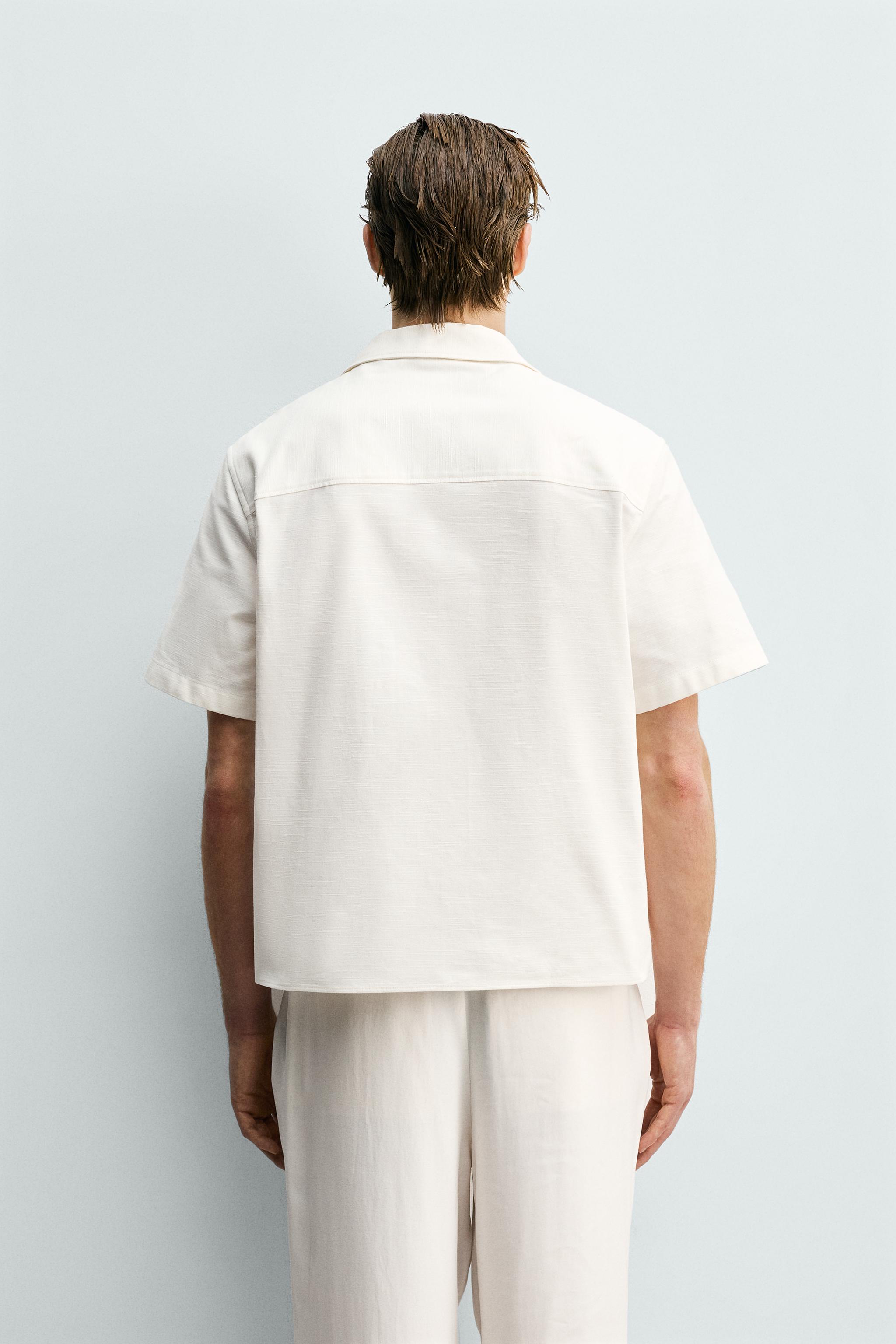 BOXY FIT TEXTURED SHIRT